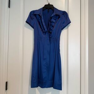 BCBGMaxAzria Preppy Collared Dress - Electric Blue